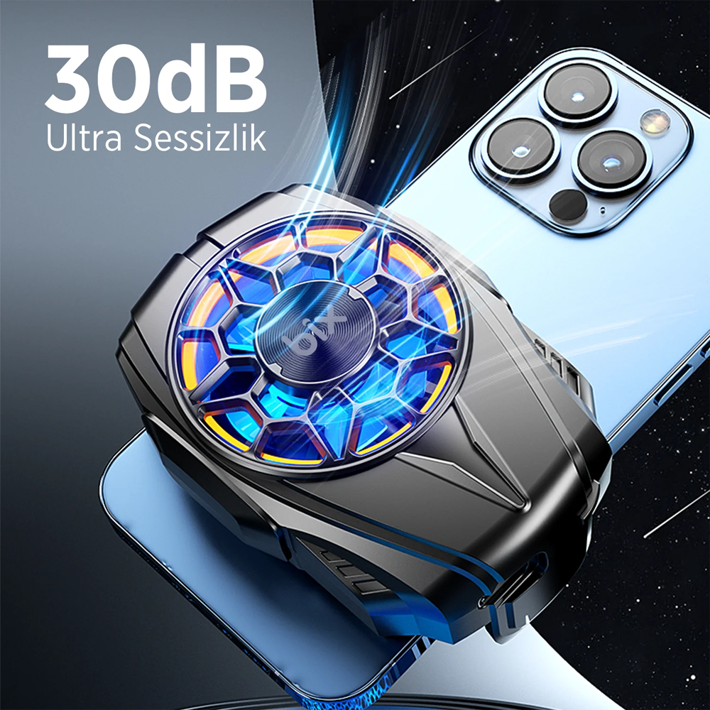 Bix BXCP03G 4.5-7" Ultra Sessiz ve Güçlü Telefon Soğutucu Fan