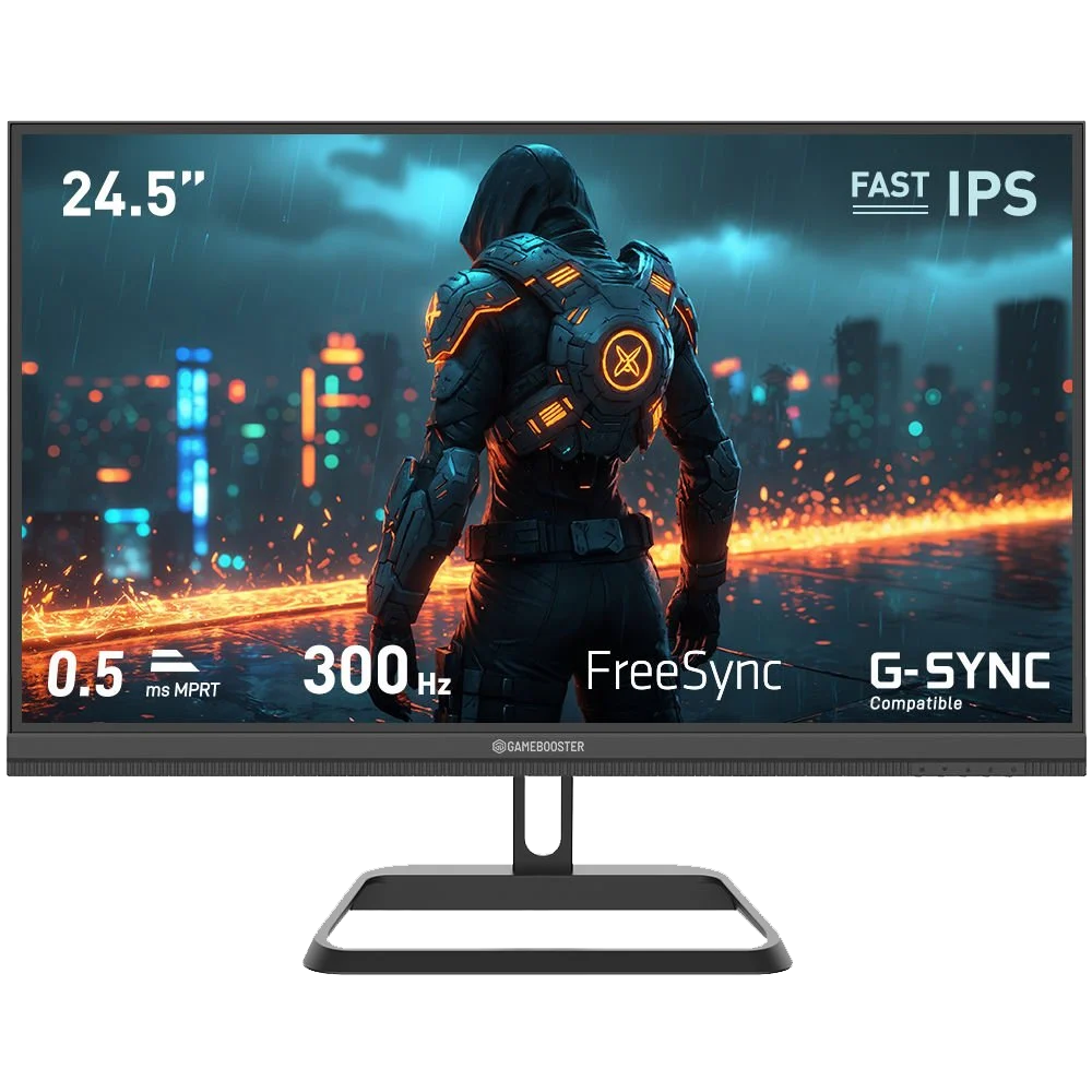 GameBooster GB-25F320FF 24.5" 300Hz 0.5ms HDMI DP FreeSync G-Sync HDR400 FHD Fast IPS Gaming Monitör