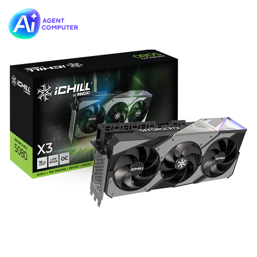 INNO3D GeForce RTX 5080 ICHILL X3 16GB GDDR7 256Bit DLSS 4 Ekran Kartı