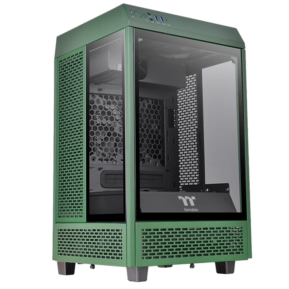 Thermaltake The Tower 100 Racing Green Tempered Glass USB 3.2 Mini ITX Kasa