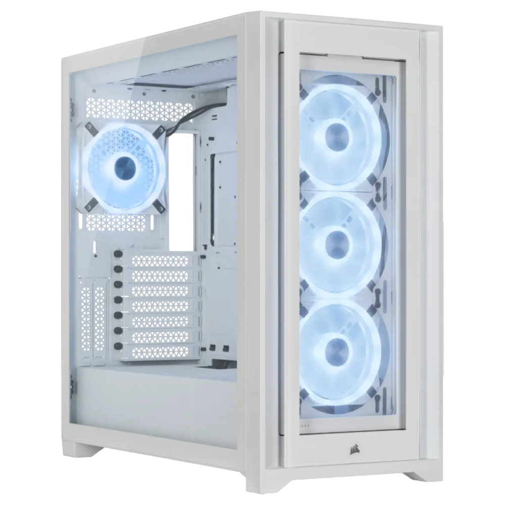 CORSAIR iCUE 5000X RGB QL Edition Tempered Glass Beyaz ATX Bilgisayar Kasası