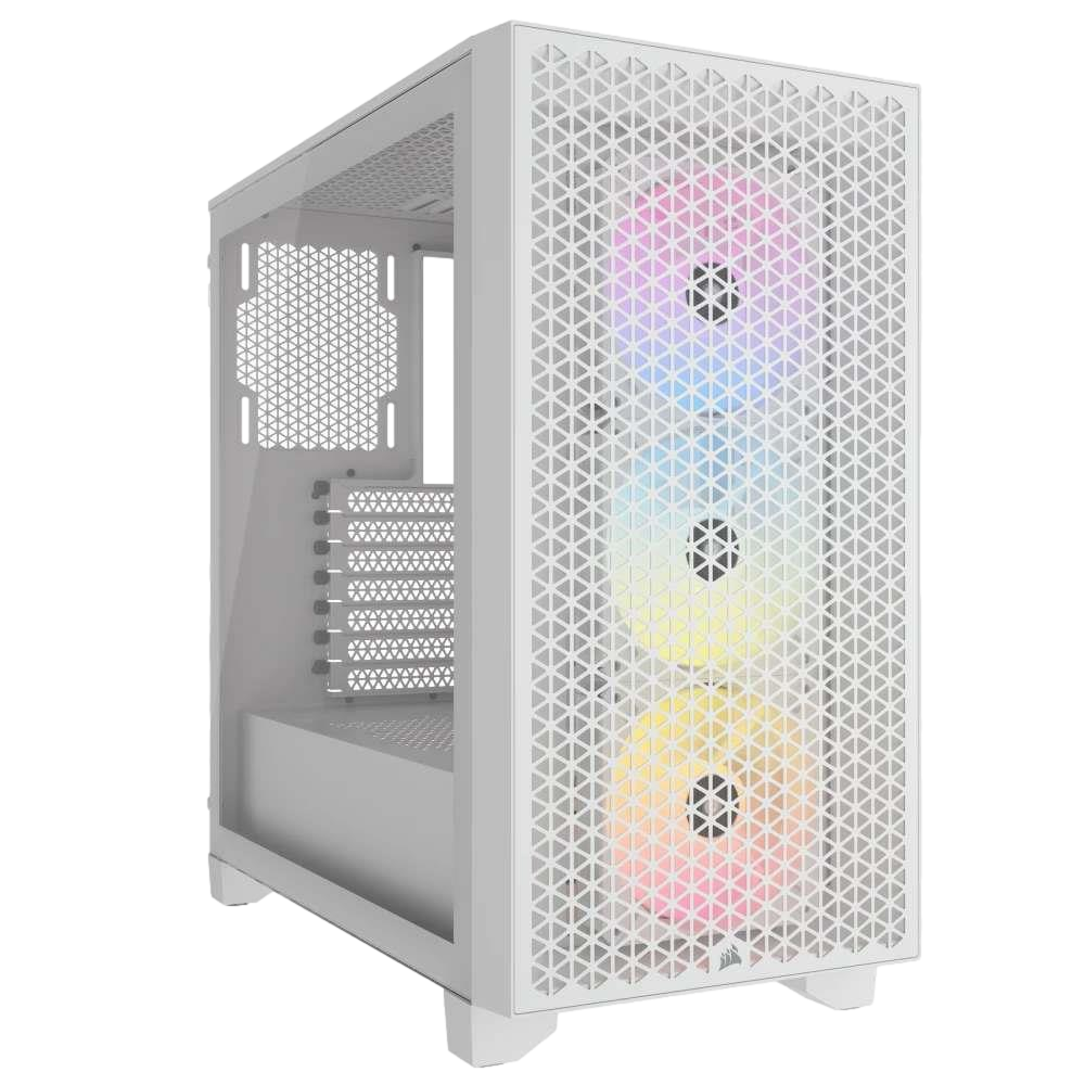 CORSAIR 3000D RGB AIRFLOW Tempered Glass USB 3.2 Beyaz ATX Mid Tower Kasa