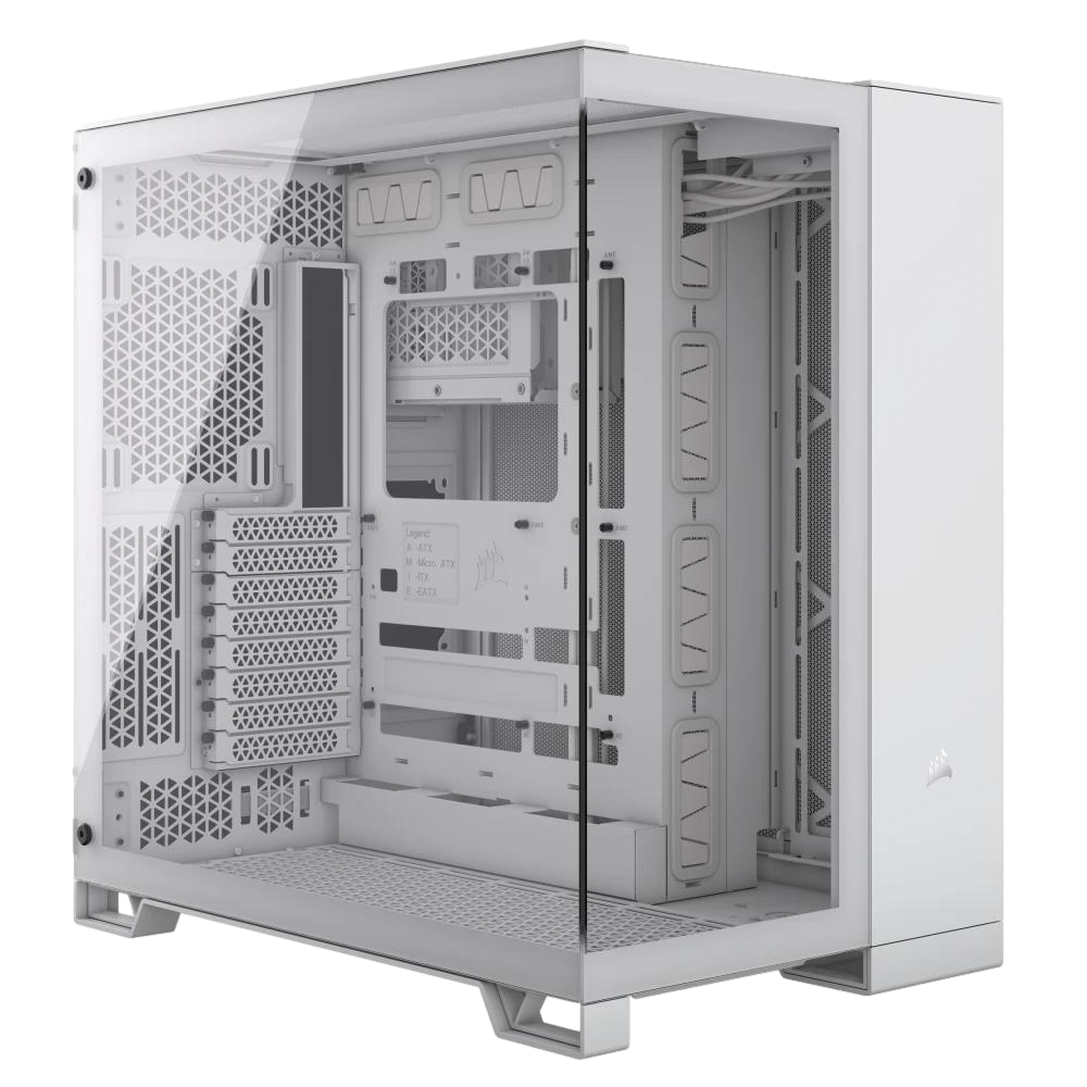 CORSAIR 6500X USB 3.2 Type-C Çift Odalı Beyaz ATX Mid-Tower Kasa