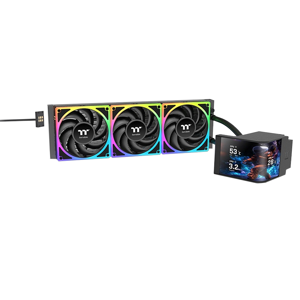 Thermaltake MAGCurve 360 Ultra 6,67" AMOLED Ekranlı 3x120mm ARGB İşlemci Sıvı Soğutucu