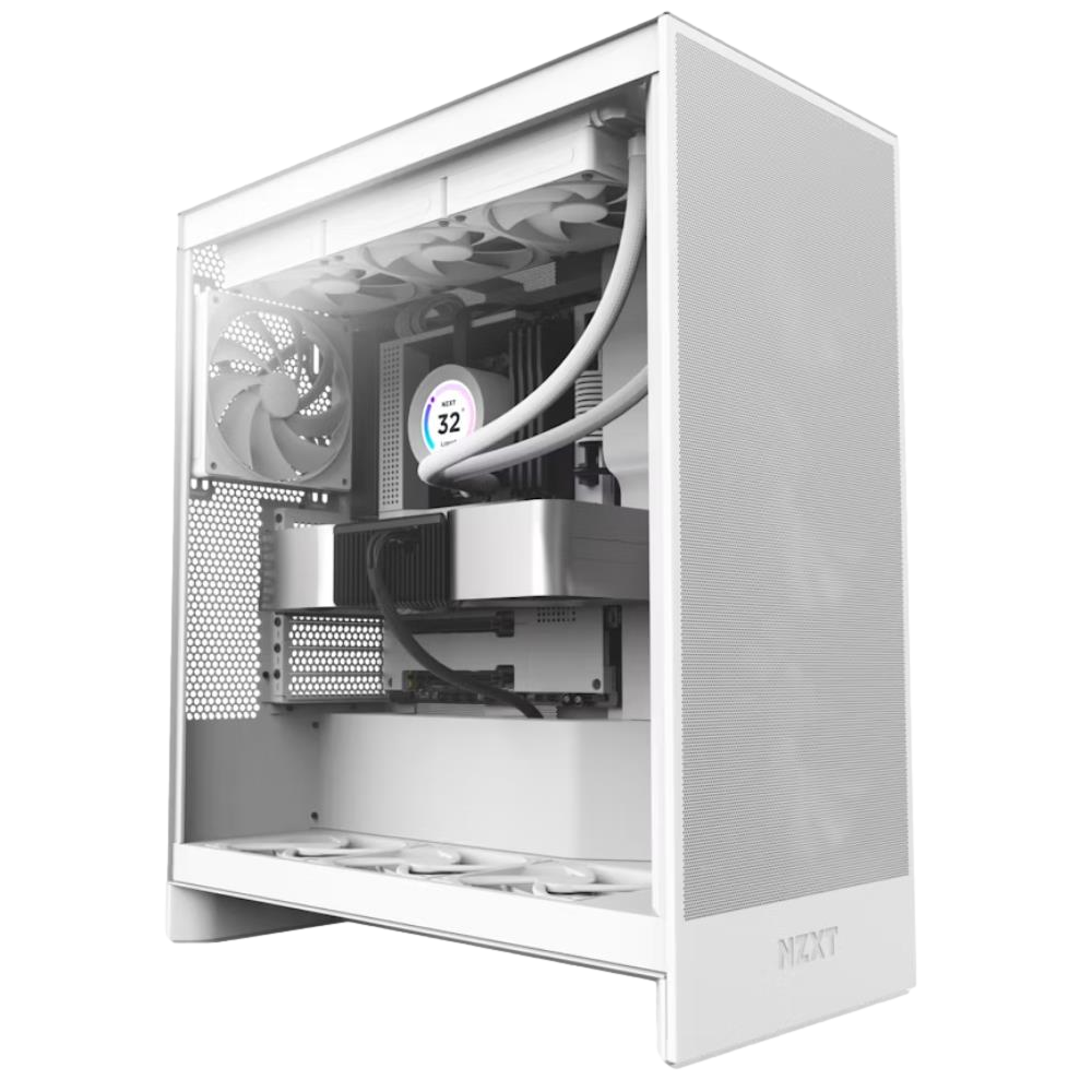 NZXT H7 Flow 2024 Edition USB 3.2 Beyaz ATX Mid Tower Kasa