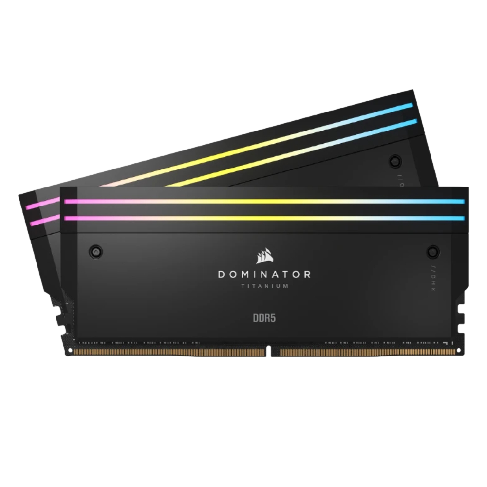 CORSAIR 48GB (2x24GB) Dominator Titanium RGB Siyah 7000MHz CL36 DDR5 Dual Kit Ram görsel 1