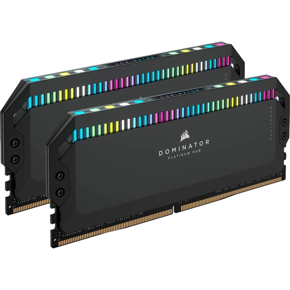 CORSAIR 32GB (2x16GB) Dominator Platinum RGB Siyah 6000MHz CL30 DDR5 XMP Dual Kit Ram görsel 1