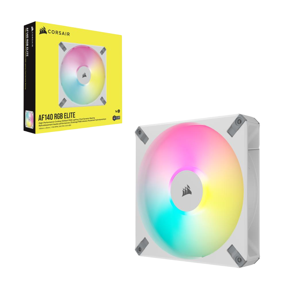 CORSAIR iCUE AF140 RGB ELITE 140mm PWM Beyaz Kasa Fanı