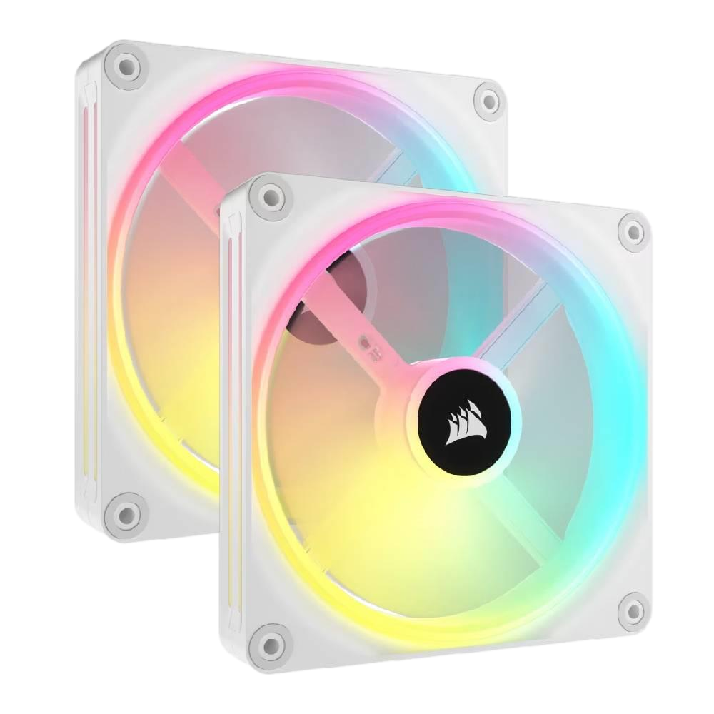 CORSAIR iCUE LINK QX140 RGB 140mm PWM Beyaz İkili Kasa Fanı