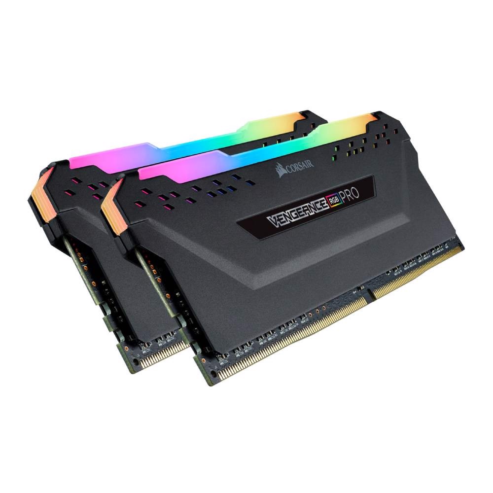 CORSAIR 32GB (2x16GB) Vengeance RGB PRO Siyah 3200MHz CL16 DDR4
