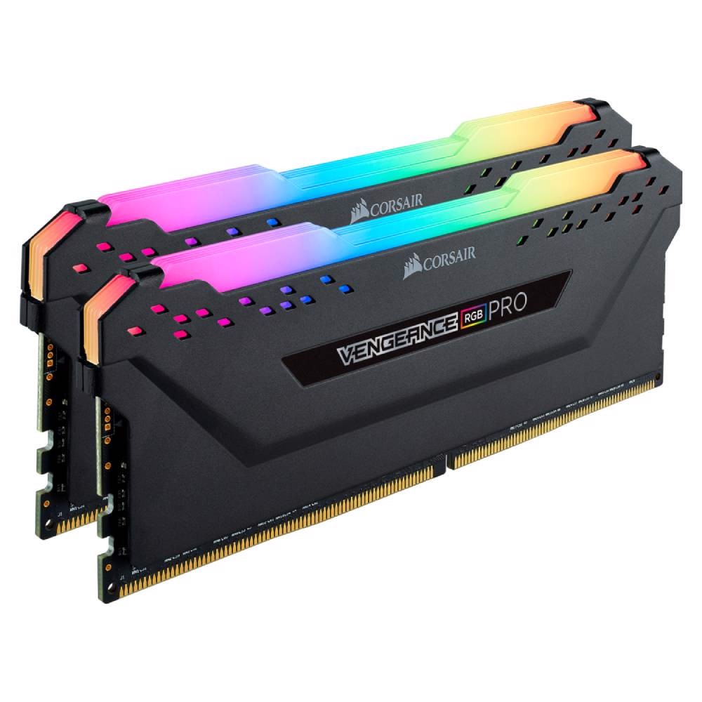 CORSAIR 32GB (2x16GB) Vengeance RGB PRO Siyah 3200MHz CL16 DDR4