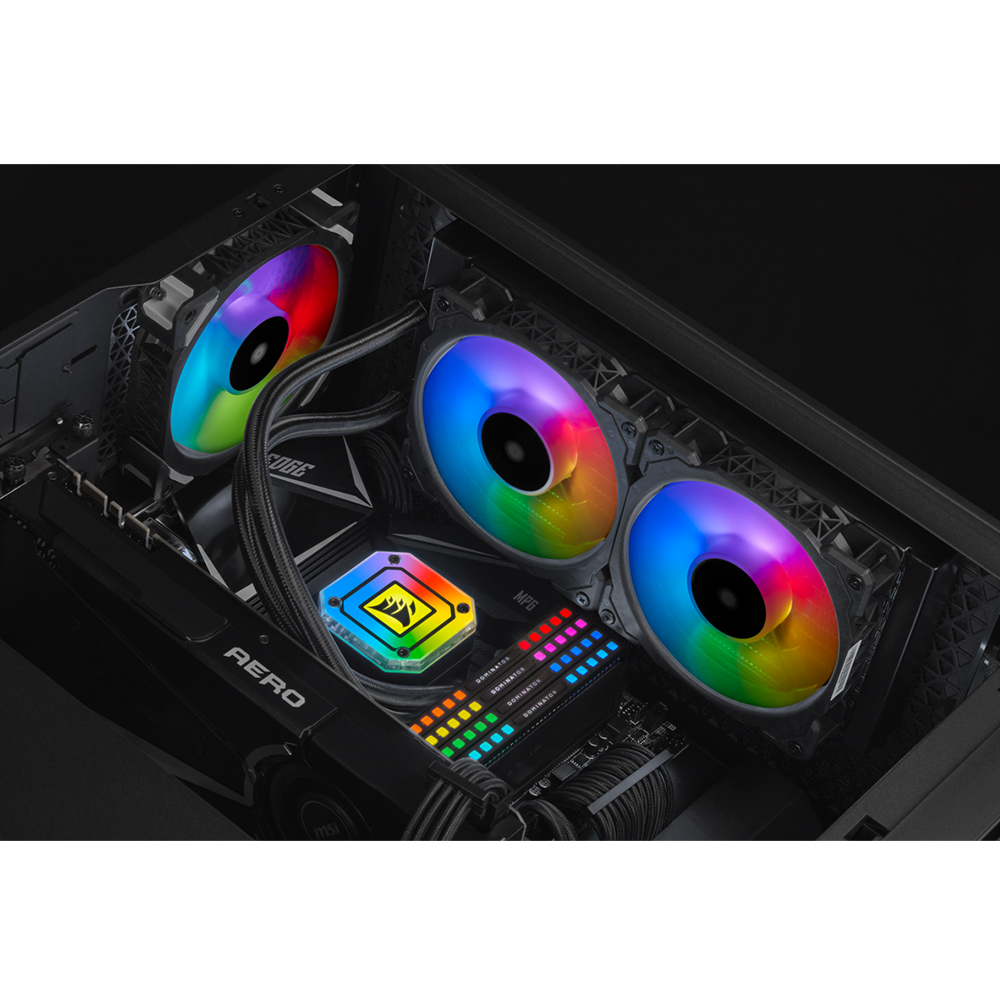 CORSAIR iCUE H100i ELITE CAPELLIX SİYAH RGB 240mm İşlemci Sıvı Soğutucu