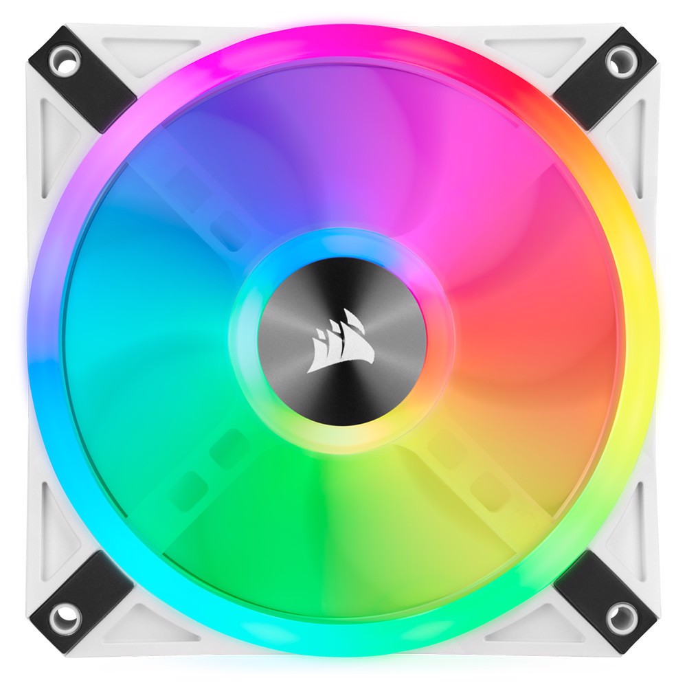 CORSAIR iCUE QL120 RGB PWM White 120mm Fan (3 lü Paket)