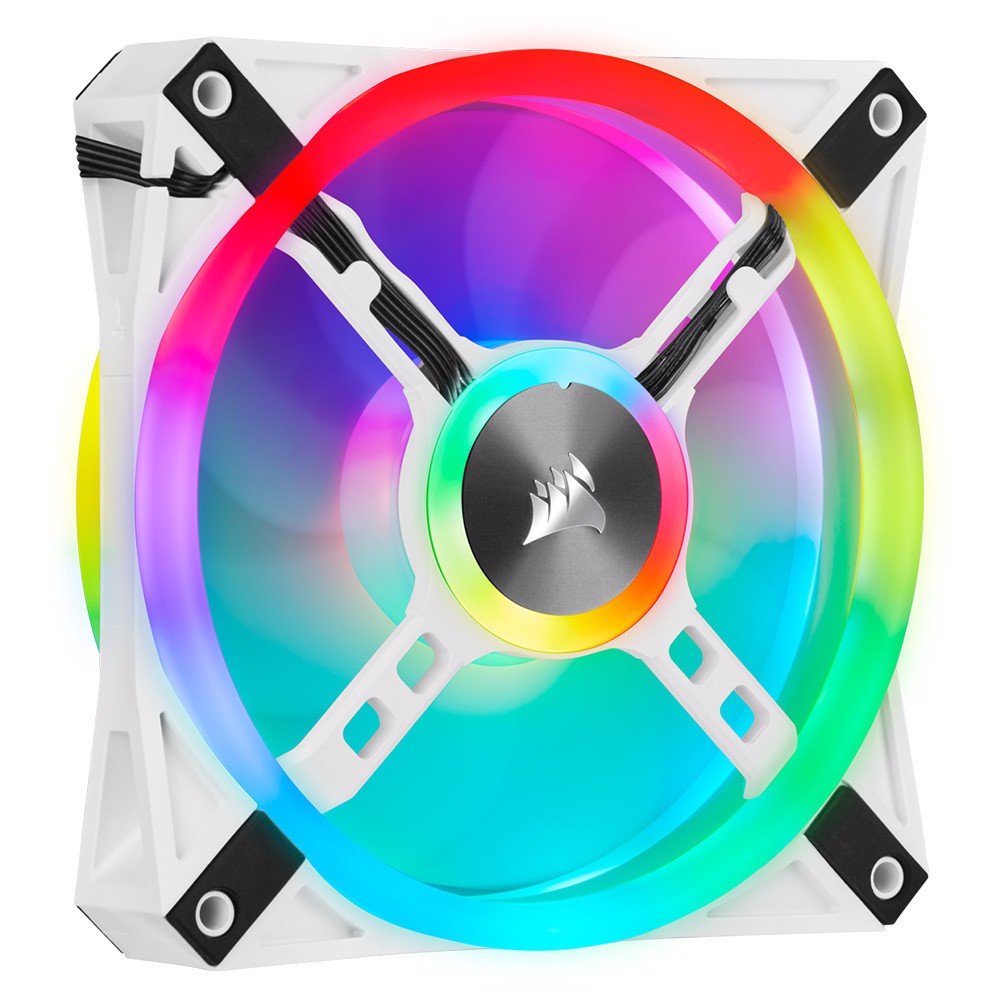 CORSAIR iCUE QL120 RGB PWM White 120mm Fan