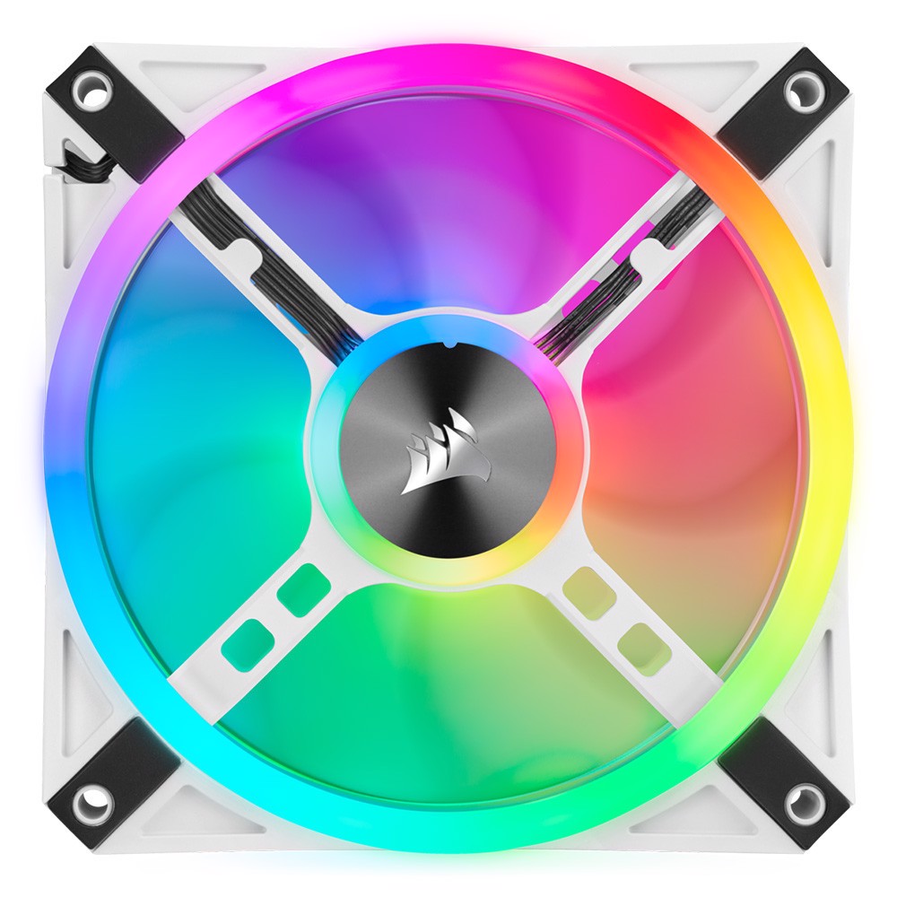CORSAIR iCUE QL120 RGB PWM White 120mm Fan