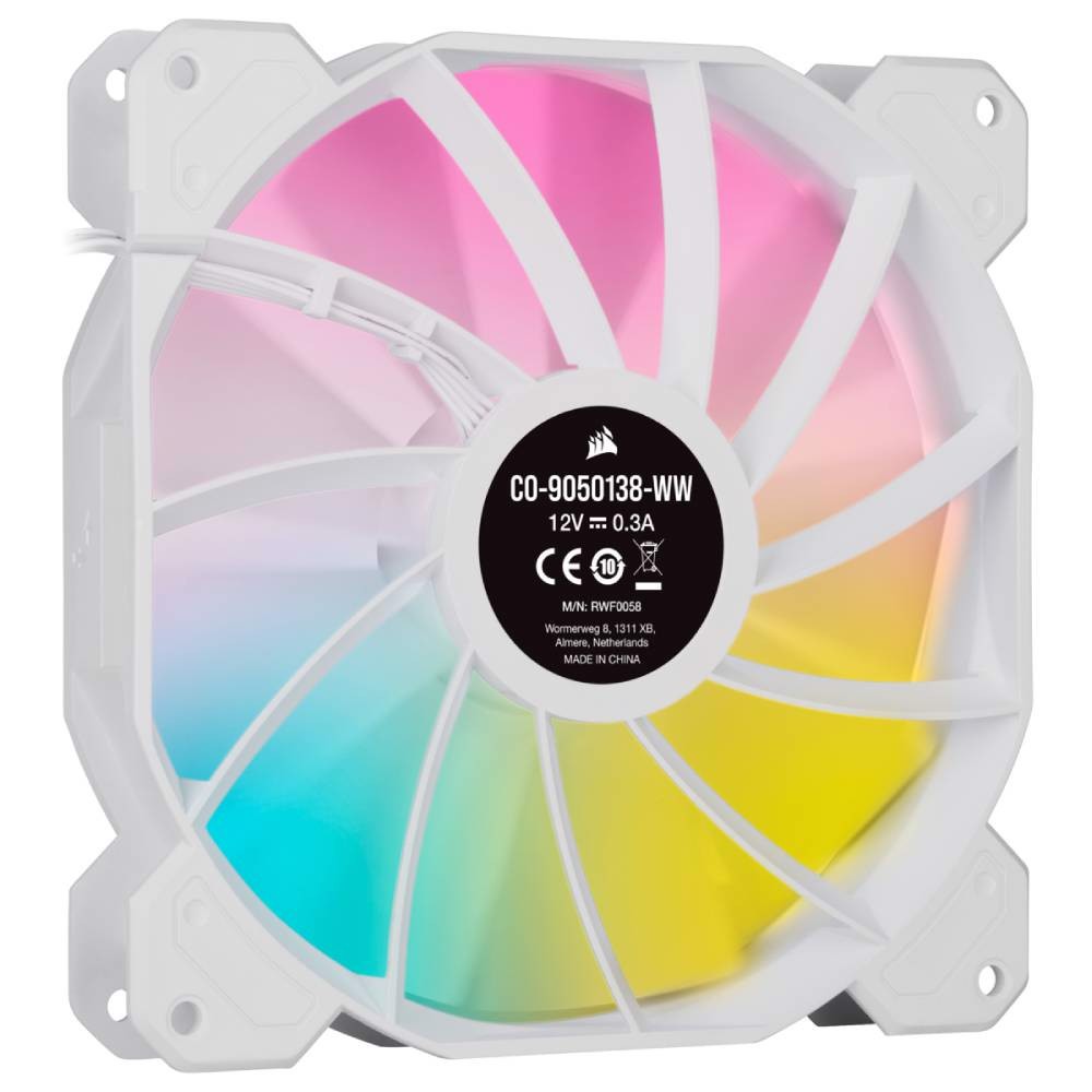 CORSAIR iCUE SP140 ELITE RGB Beyaz 140mm Kasa Fanı