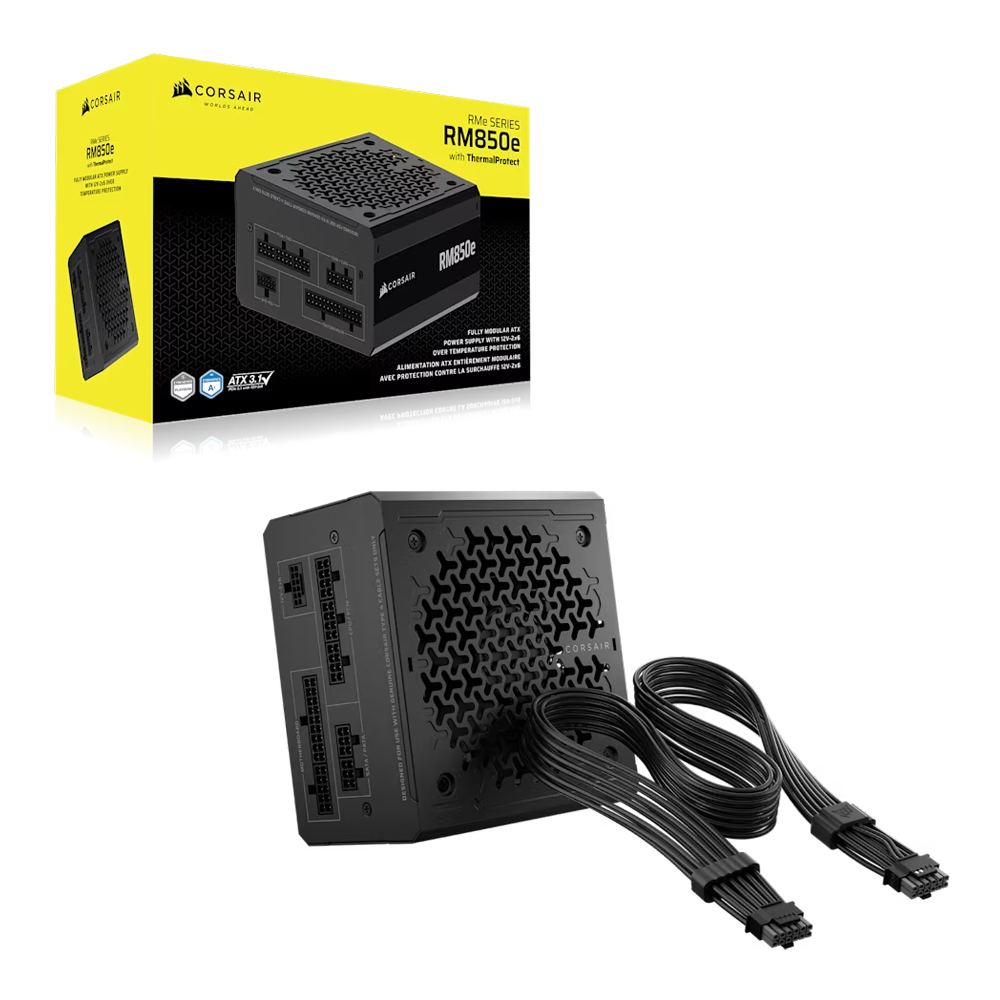 CORSAIR RM850e 850W 80+ Platinum 140mm Gen 5.1 ATX 3.1 Full Modüler Fanlı PSU