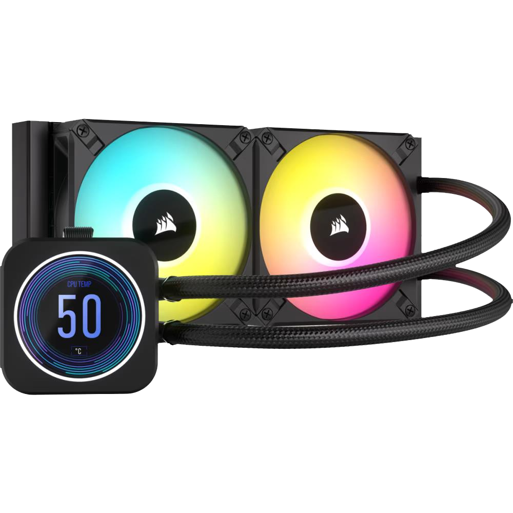 CORSAIR iCUE H100i ELITE LCD XT 2.1" IPS LCD 240mm İşlemci Sıvı Soğutucu