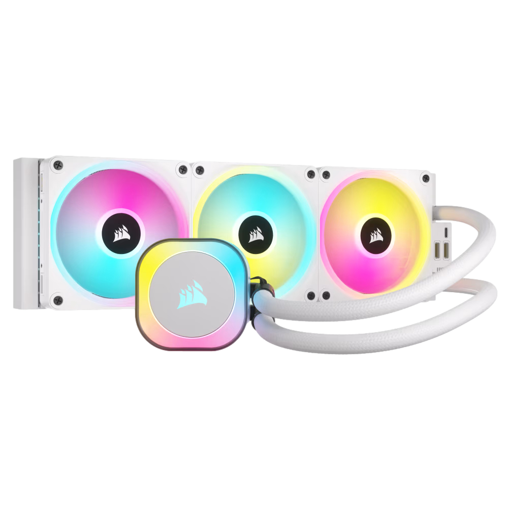 CORSAIR iCUE LINK H150i RGB AIO 360mm Beyaz Sıvı İşlemci Soğutucusu görsel 1