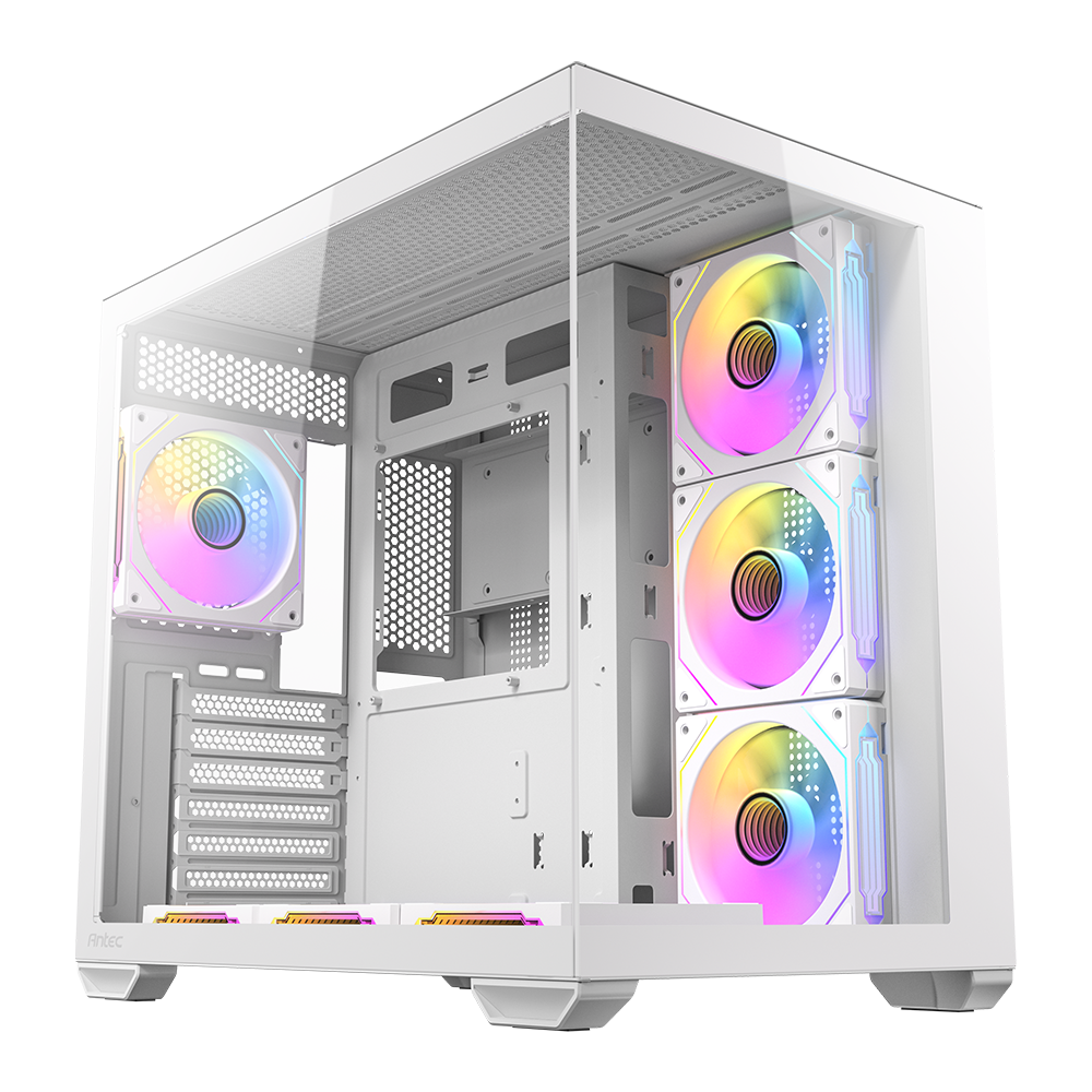 ANTEC CX Mirror Tempered Glass ARGB ATX Mid Tower Beyaz Bilgisayar Kasası görsel 1