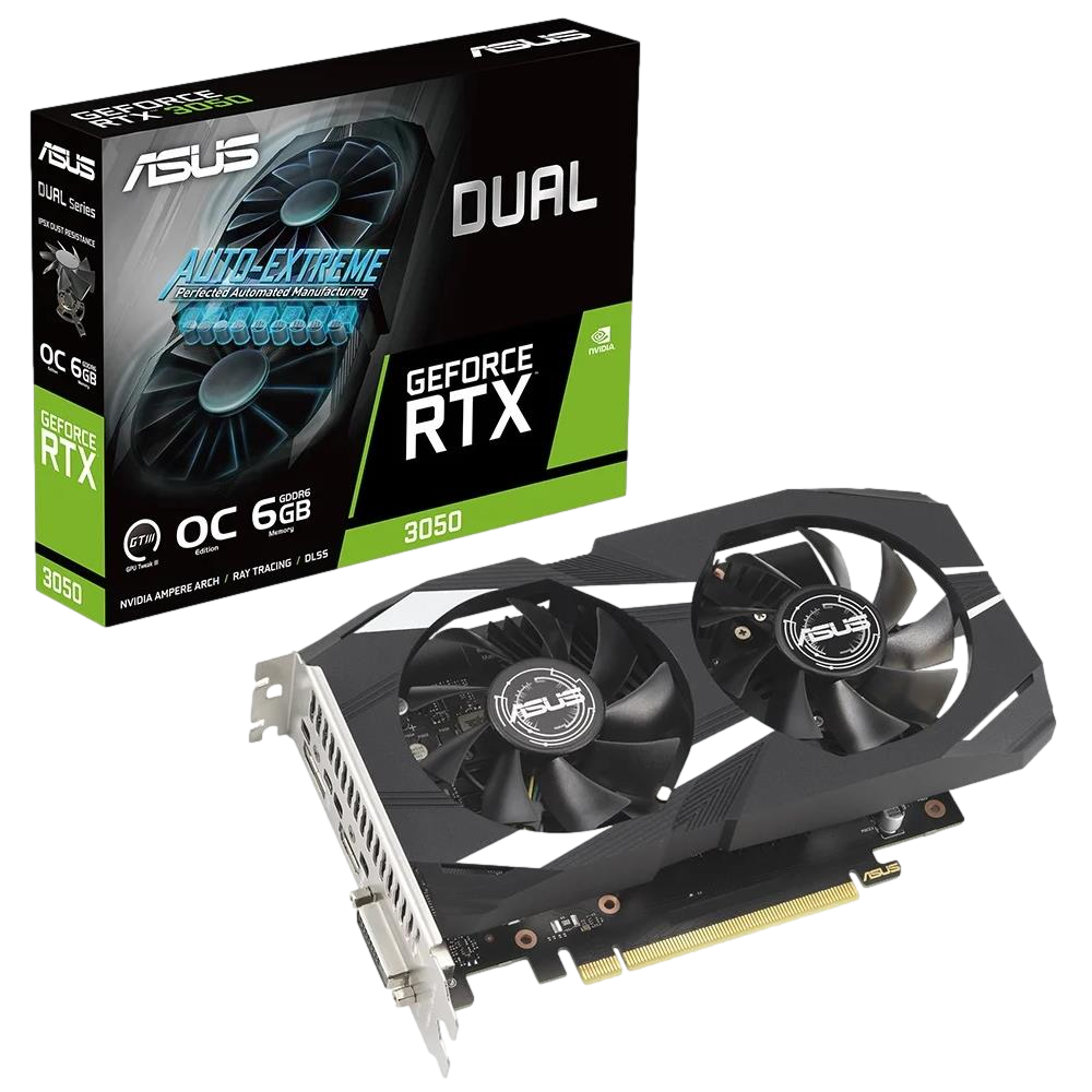 ASUS Dual GeForce RTX 3050 OC Edition 6GB GDDR6 96 Bit RGB Ekran Kartı