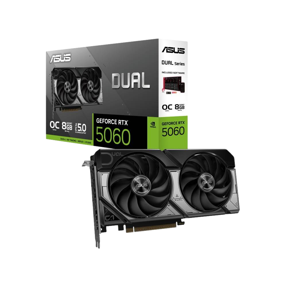 ASUS Dual GeForce RTX 5060 OC Edition 8GB GDDR7 DLSS 4 128 Bit Ekran Kartı