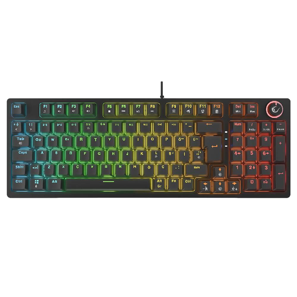 Rampage ENIGMA RGB Red Switch Kablolu Siyah Gaming Klavye