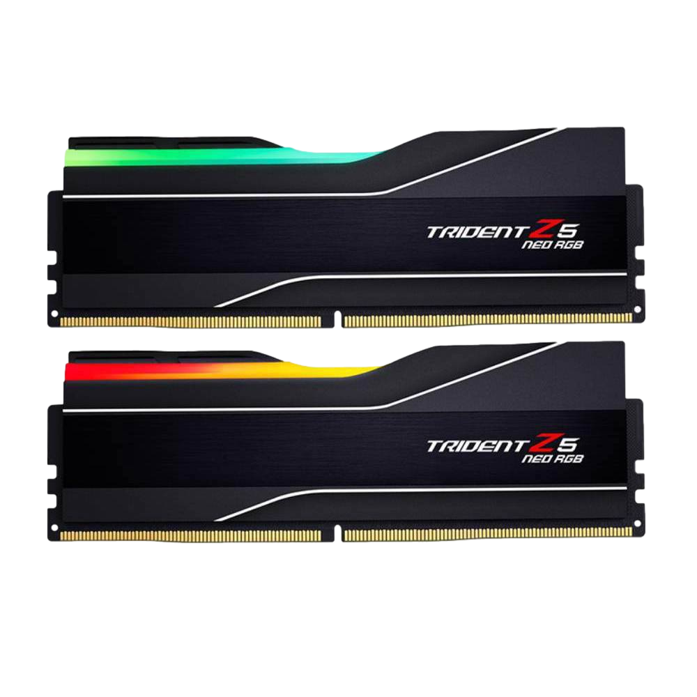 GSKILL 32GB (2x16GB) Trident Z5 Neo RGB 5600MHz CL28 DDR5 Siyah Dual Kit Ram görsel 1
