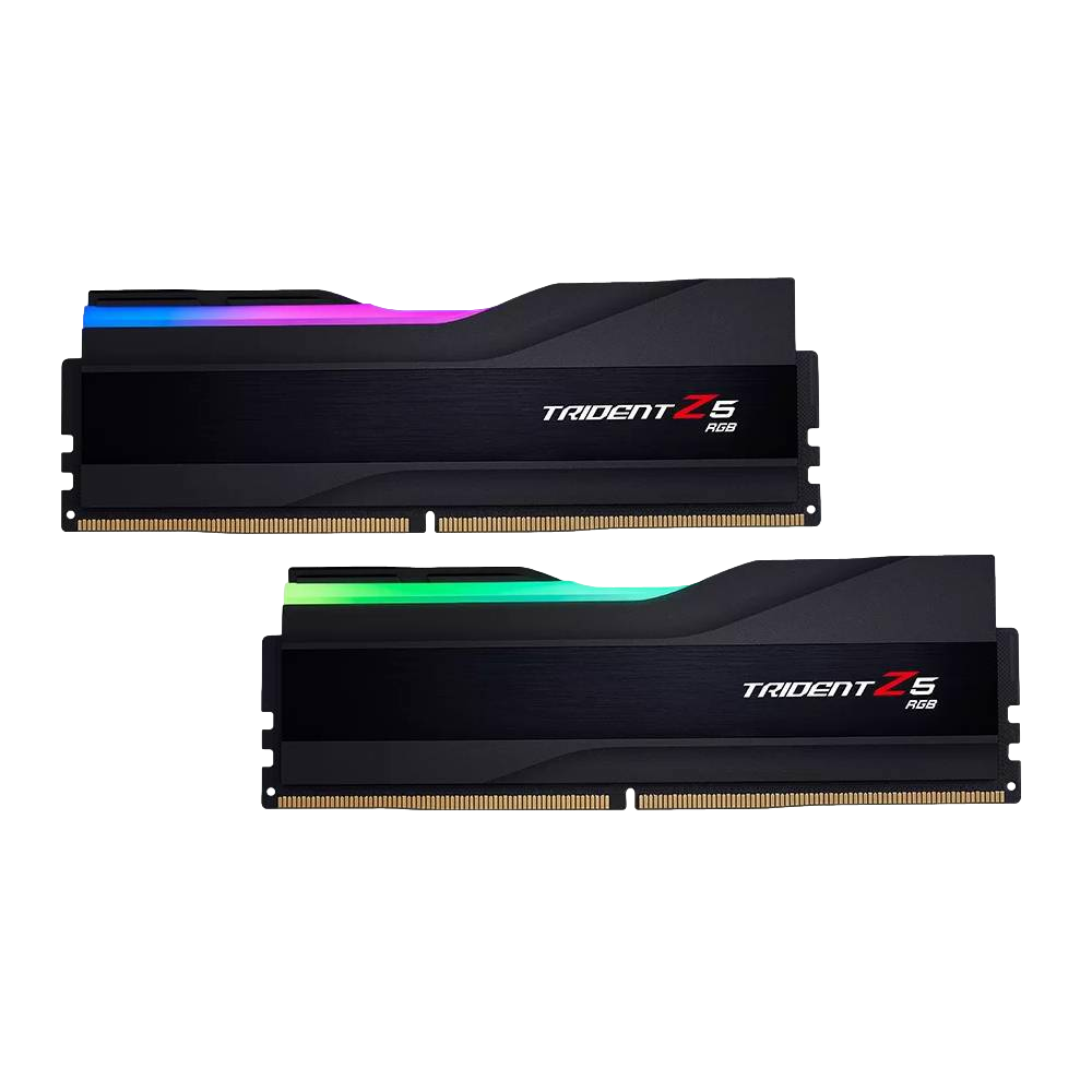 GSKILL 32GB (2x16GB) Trident Z5 RGB 6000Mhz CL32 DDR5 1.35V Siyah Dual Kit Ram görsel 1