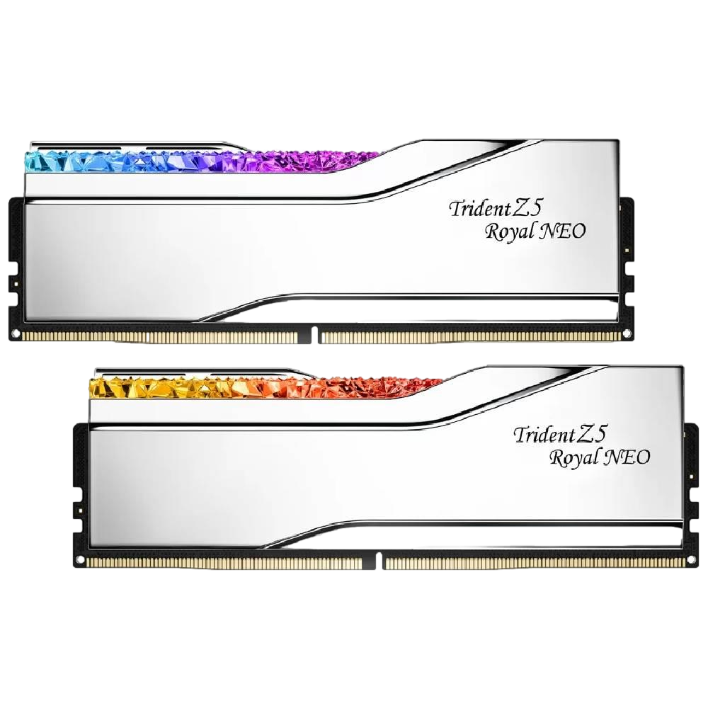 GSKILL 32GB (2x16GB) Trident Z5 Royal Neo DDR5 6400Mhz CL30 AMD EXPO Dual Kit Ram görsel 1