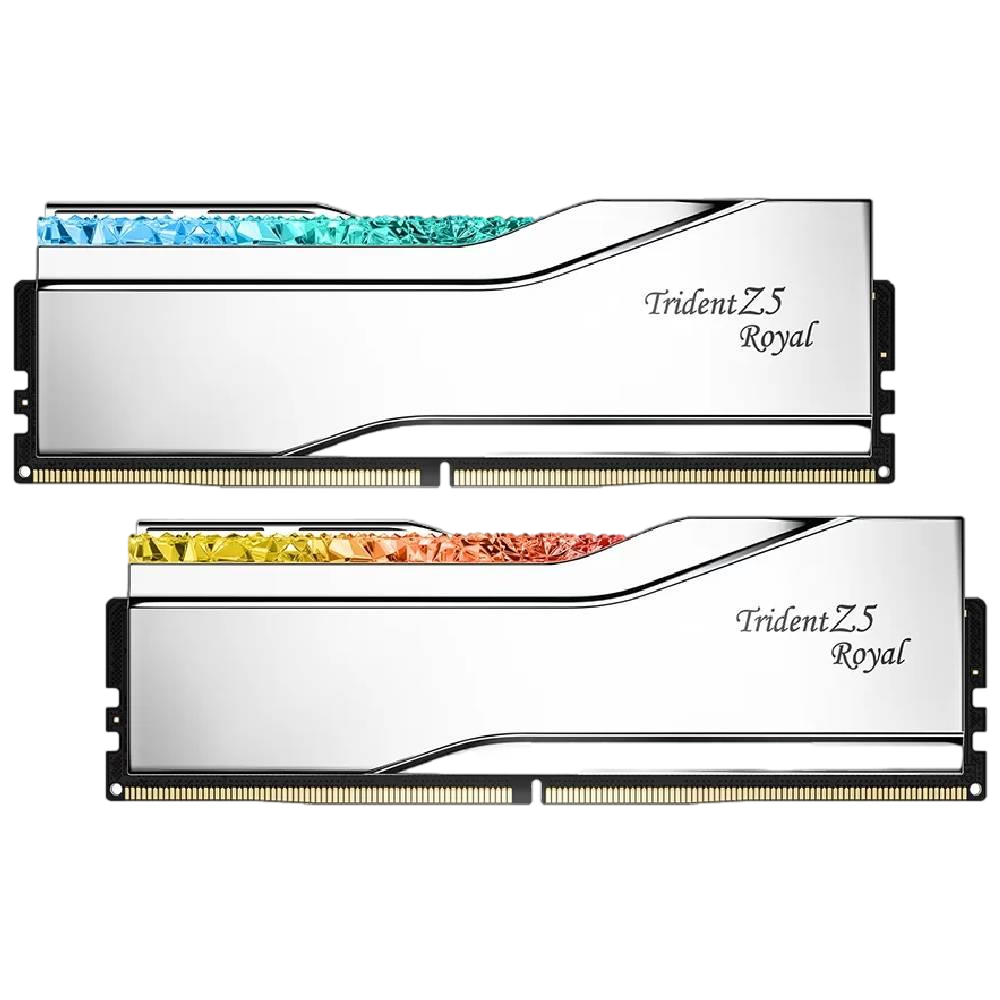 GSKILL 32GB (2x16GB) Trident Z5 Royal DDR5 6400Mhz CL32 INTEL XMP Dual Kit Ram görsel 1