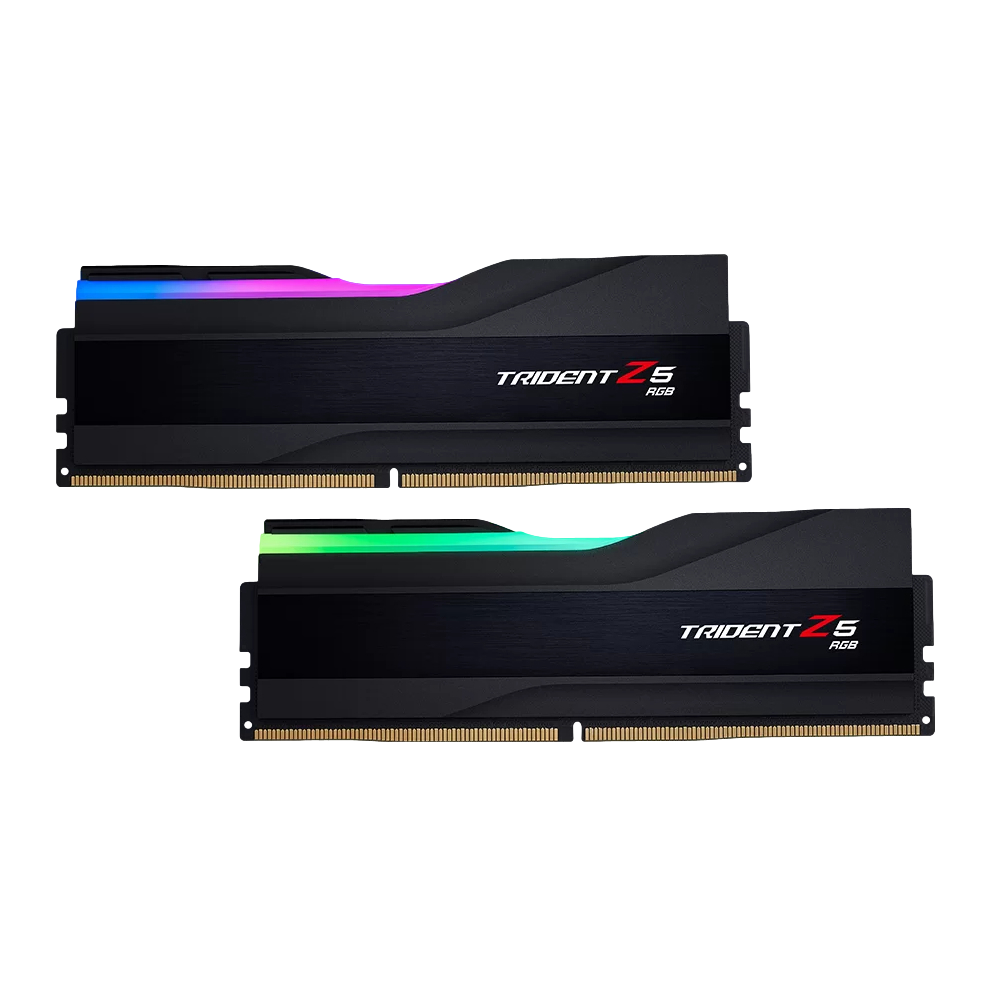 GSKILL 64GB (2X32GB) Trident Z5 RGB Siyah DDR5 6800Mhz CL34 Intel XMP Dual Kit Ram görsel 1