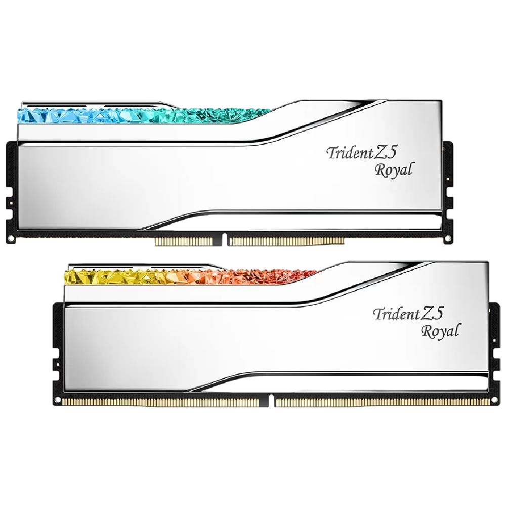 GSKILL 32GB (2x16GB) Trident Z5 Royal DDR5 7200Mhz CL34 INTEL XMP Dual Kit Ram görsel 1