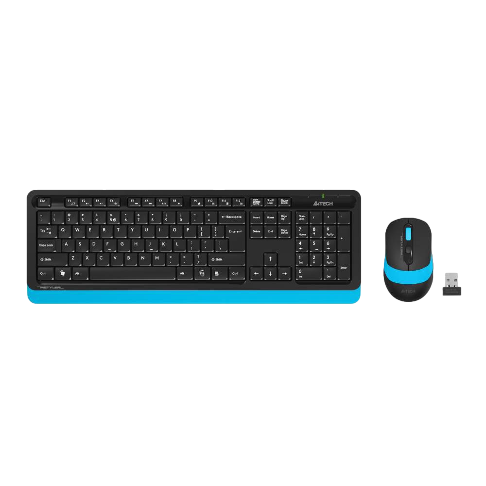A4 Tech Fsytler FG1010 Mavi Türkçe Q Kablosuz Klavye Mouse Set