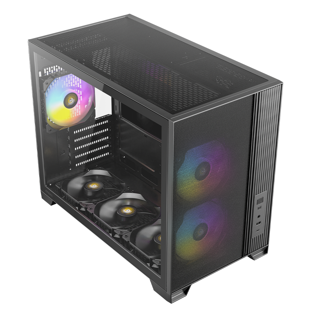 ANTEC FLUX M Tempered Glass Siyah mATX Bilgisayar Kasası