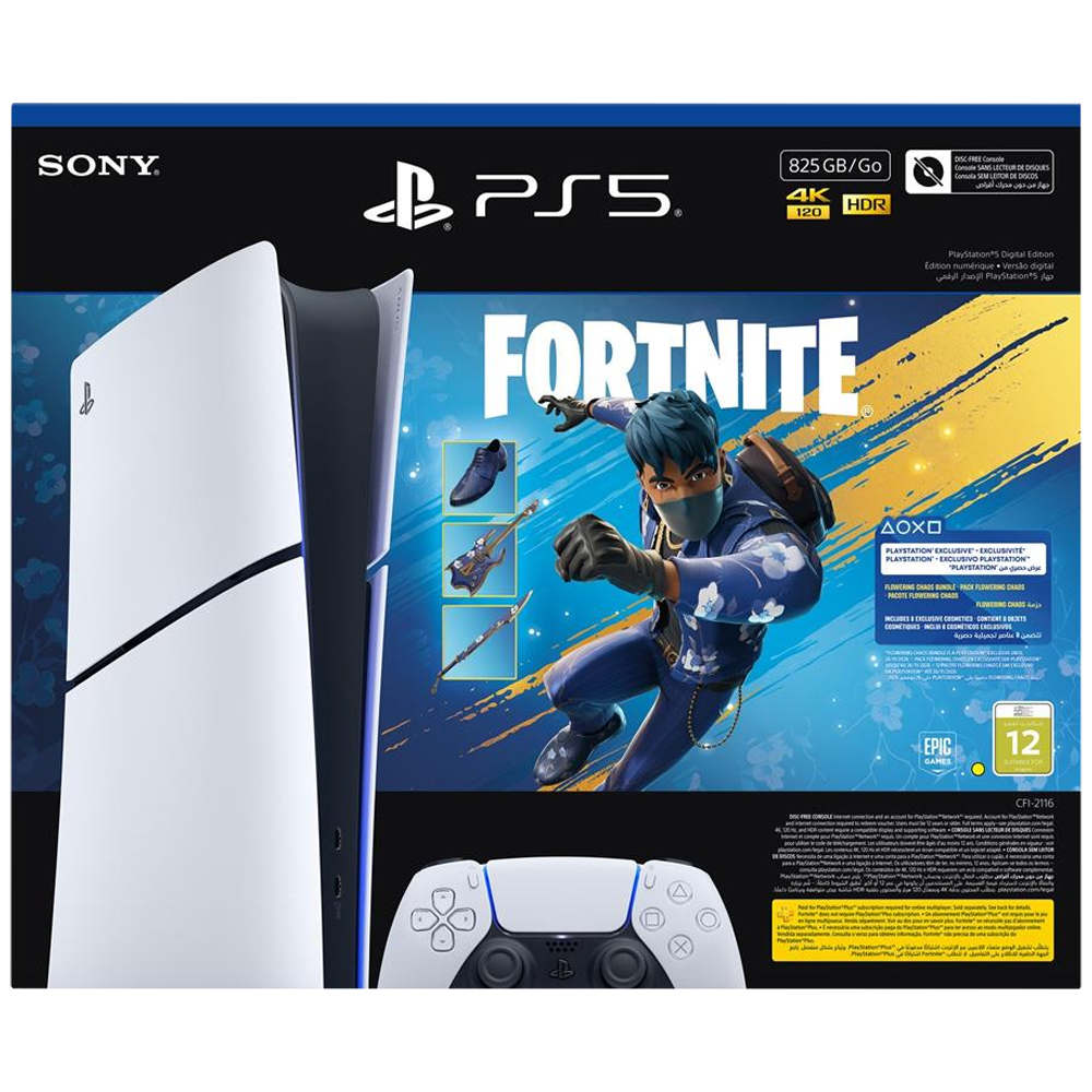 Sony PlayStation 5 Digital Fortnite V2 Bundle Oyun Konsolu Resmi Distribütör Garantili