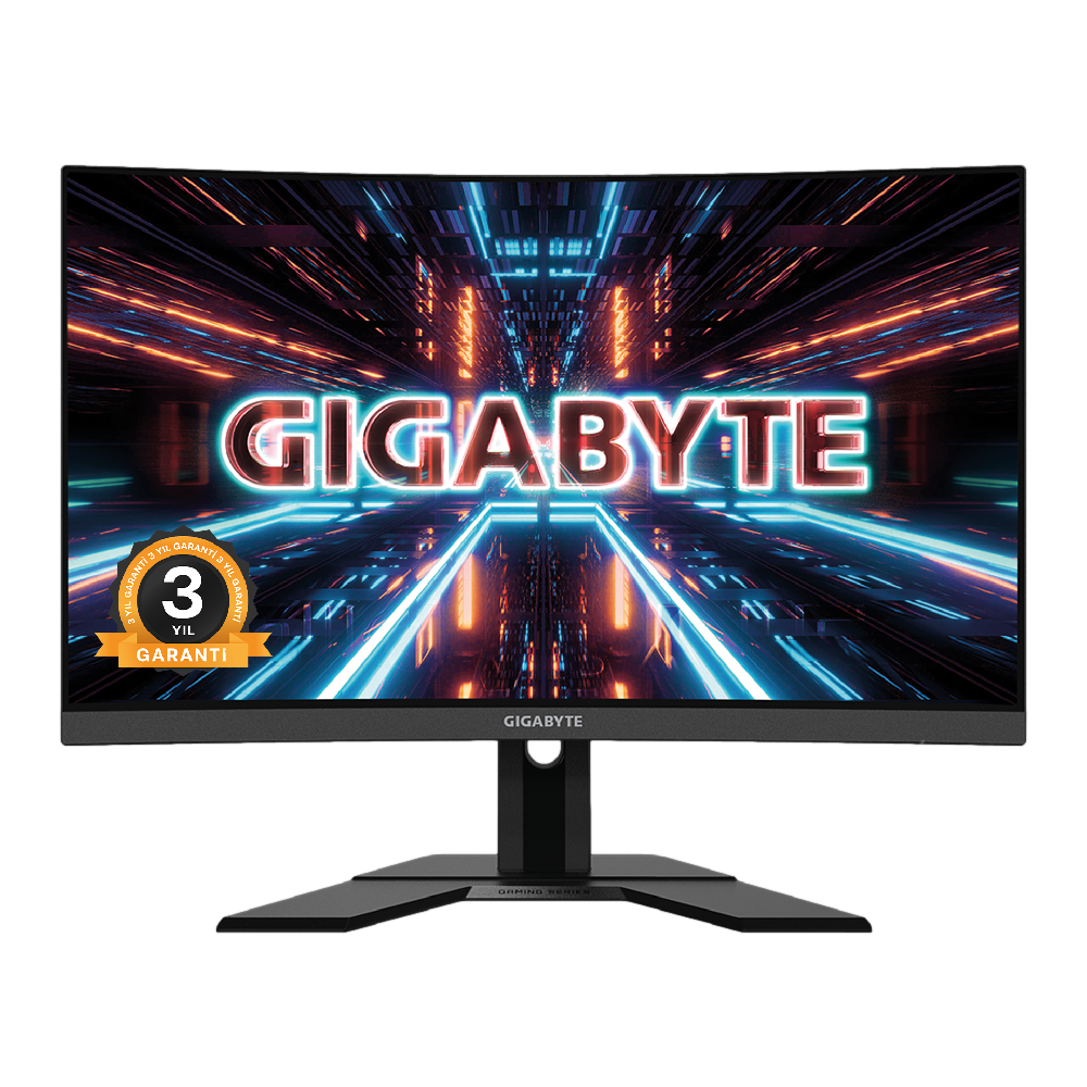GIGABYTE 27" G27QC A 165Hz 1ms 2xHDMI DP Adaptive Sync 2xUSB HDR VA QHD Curved Gaming Monitör