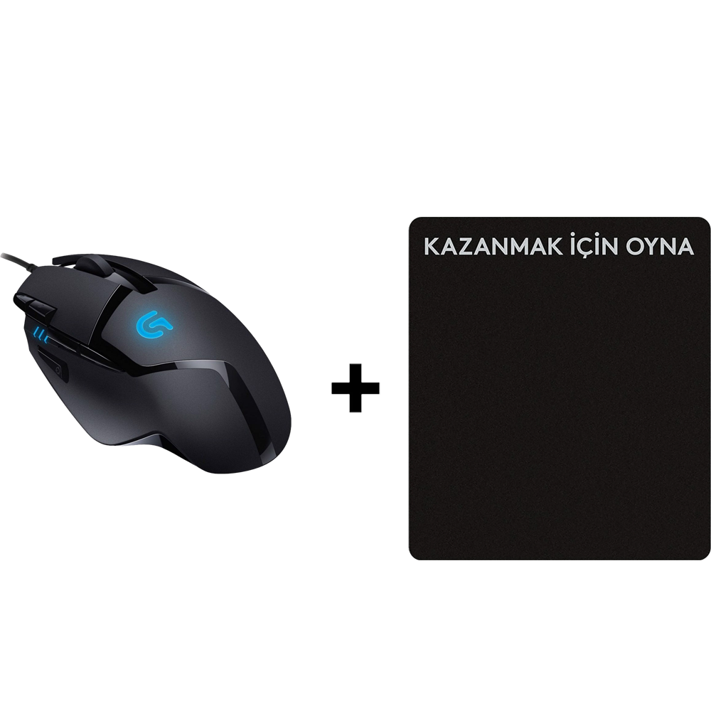 Logitech G402 HYPERION FURY Gaming  Mouse + 45X40 Mousepad Kit