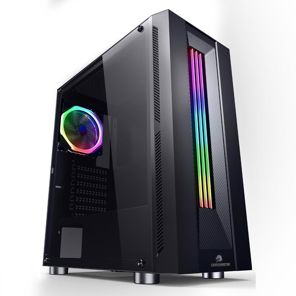 GameBooster GB-G3601B RGB Tempered Glass USB 3.0 Mid Tower Kasa görsel 1