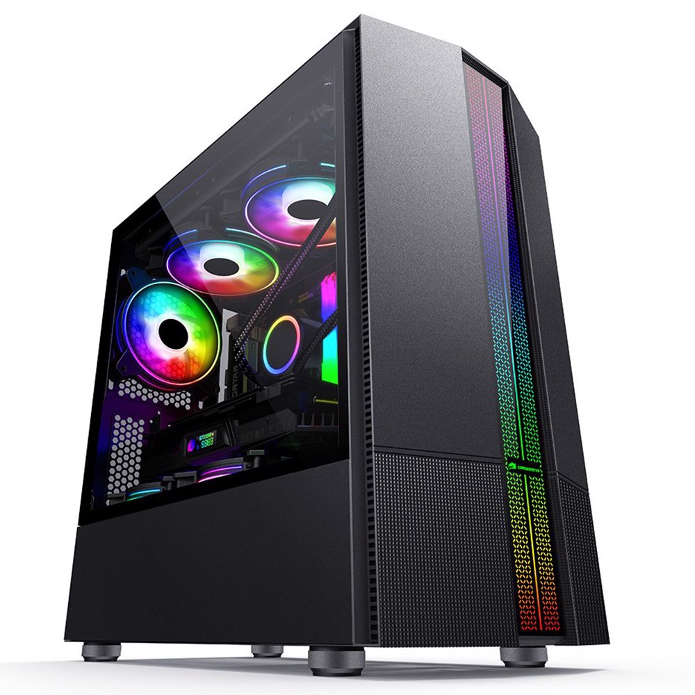 GameBooster GB-M201B ARGB 600W 80+ USB 3.0 Mini Tower Kasa görsel 1