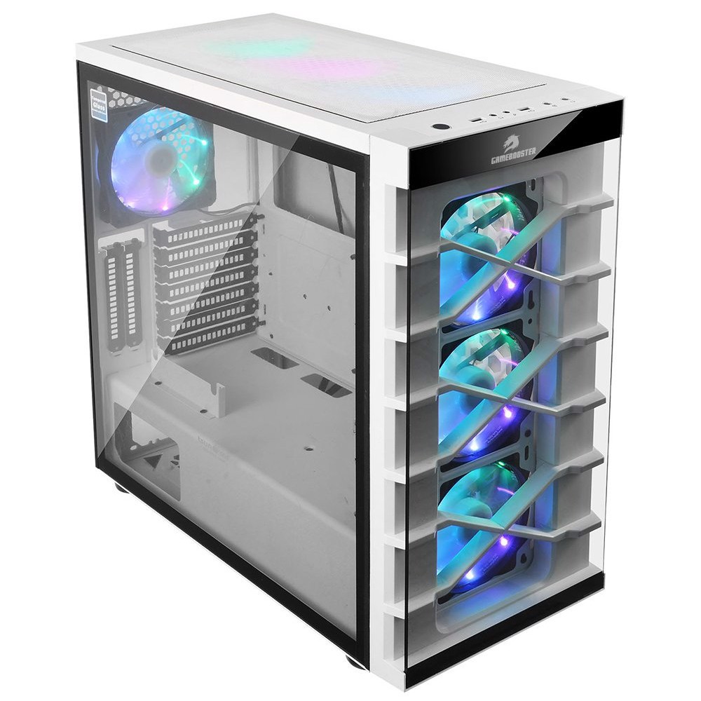GameBooster GB-PR021BW RGB TG Beyaz USB 3.0 Mid Tower Kasa