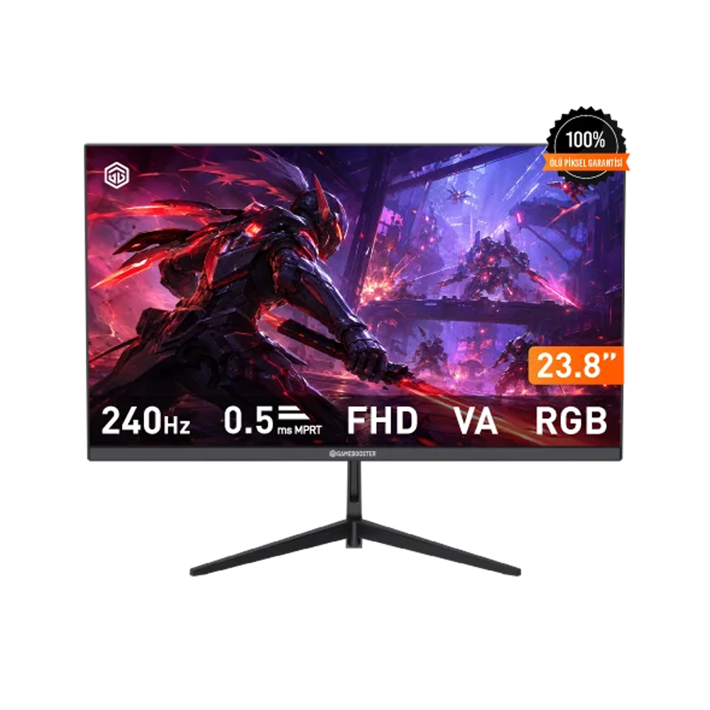 GameBooster Ruvie EF24 23.8'' 240Hz 0.5ms HDMI DP RGB Adaptive Sync HDR10 FHD VA Gaming Monitör