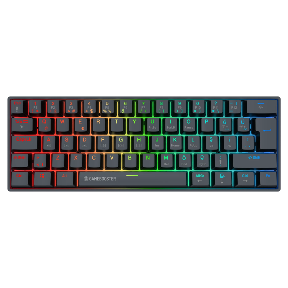 GameBooster Syma HE 8K Manyetik Switch Hot Swap RGB Siyah Kablolu Gaming Klavye