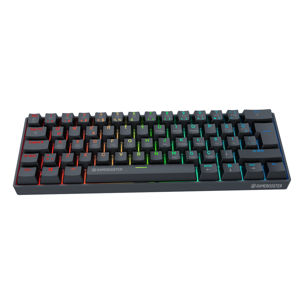 GameBooster Syma HE 8K Manyetik Switch Hot Swap RGB Siyah Kablolu Gaming Klavye