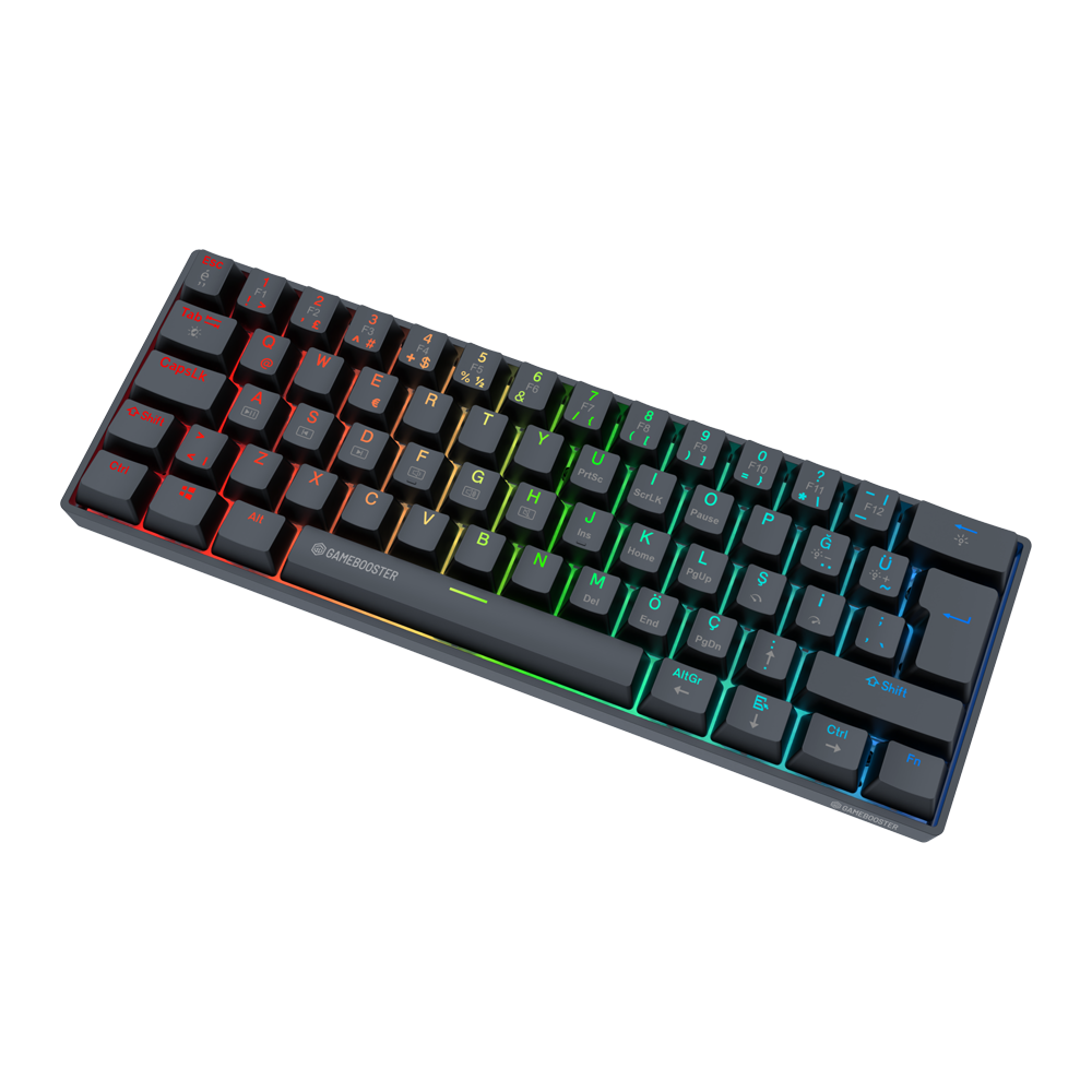 GameBooster Syma HE 8K Manyetik Switch Hot Swap RGB Siyah Kablolu Gaming Klavye