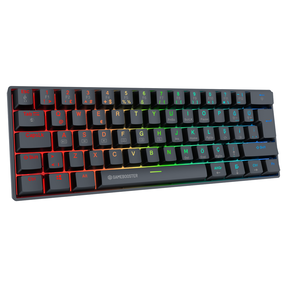 GameBooster Syma HE 8K Manyetik Switch Hot Swap RGB Siyah Kablolu Gaming Klavye