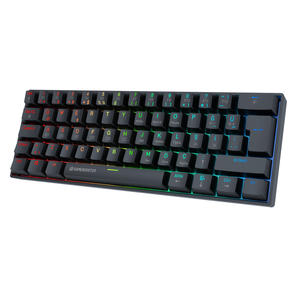 GameBooster Syma HE 8K Manyetik Switch Hot Swap RGB Siyah Kablolu Gaming Klavye