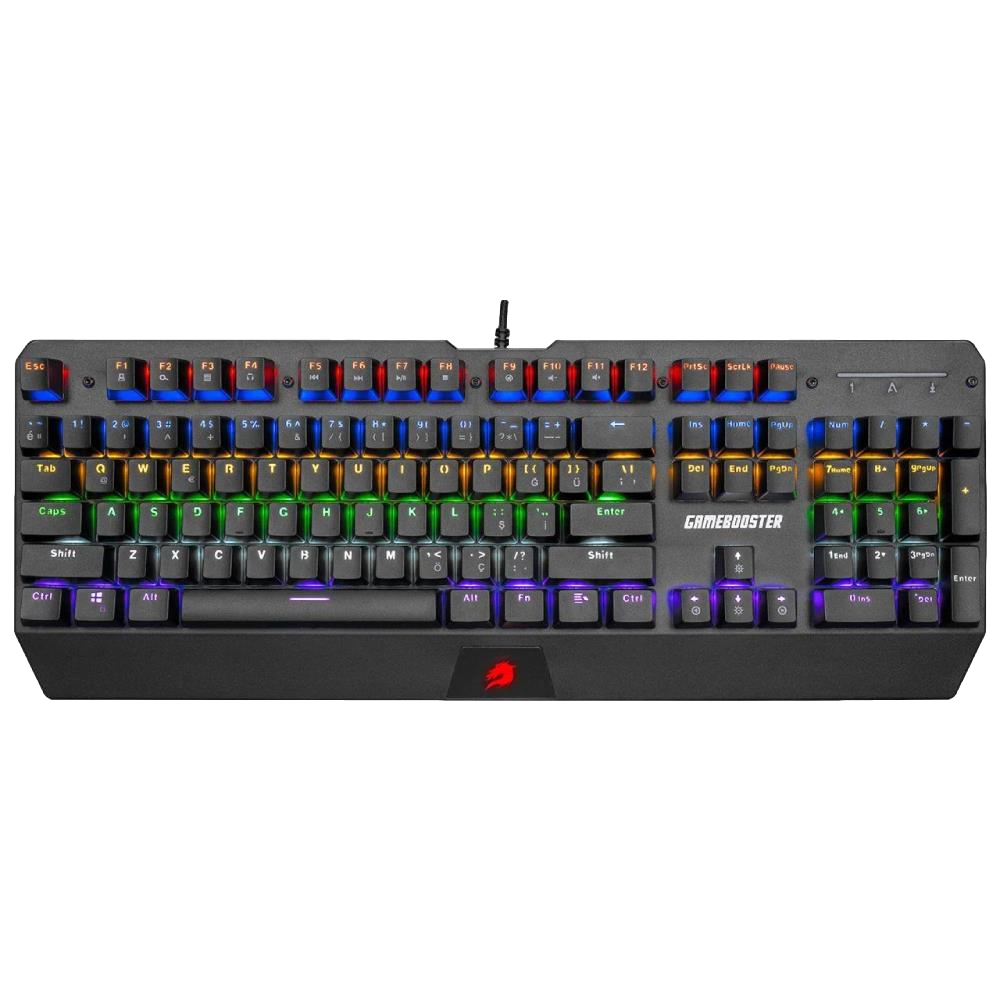 GameBooster G5R Defender Rainbow Türkçe Mekanik Red Switch Gaming Klavye