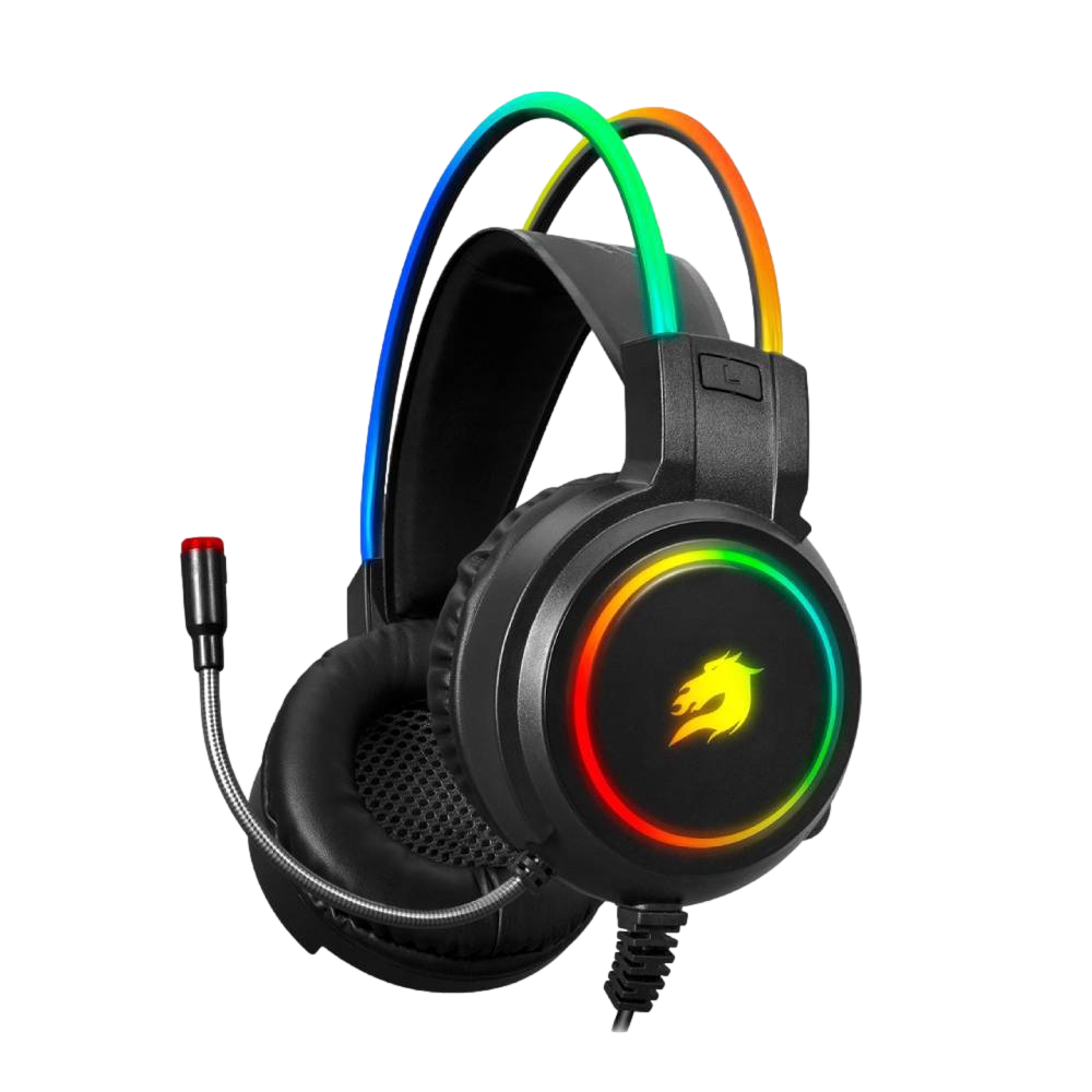 GameBooster H18L Firefly RGB 7.1 Surround Siyah Gaming Kulaklik