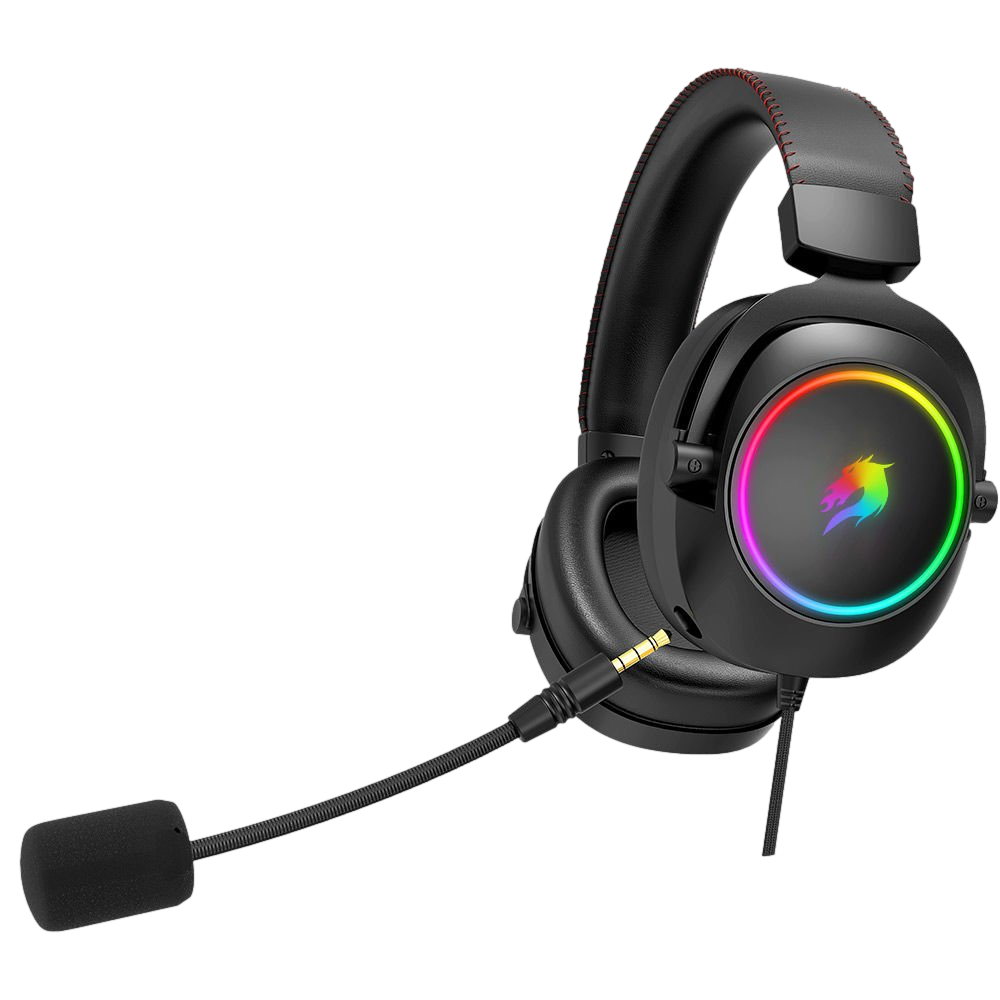 GameBooster H44 RGB USB 7.1 Siyah Profesyonel Kablolu Gaming Kulaklık